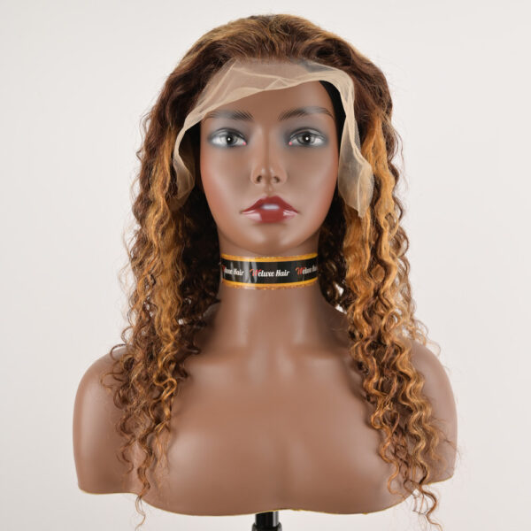Highlight P4/27 Brazilian Deep Wave Lace Front Wig